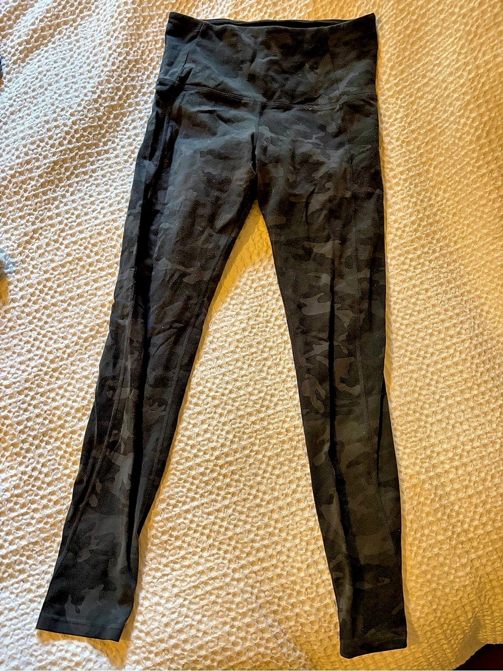 Tuff leggings tights black and camo small 2 pairs
